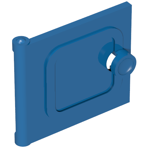 Fabuland, Door, Cupboard 2 × 6 × 7 Blau