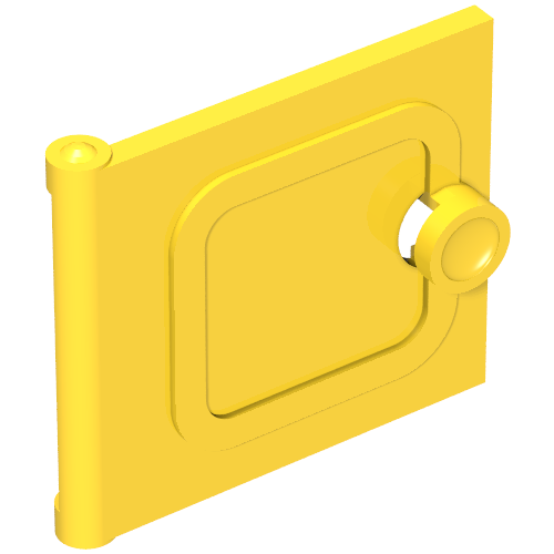 Fabuland, Door, Cupboard 2 × 6 × 7 Gelb