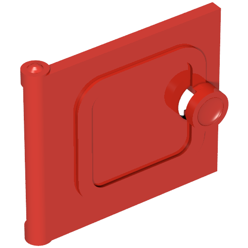 Fabuland, Door, Cupboard 2 × 6 × 7 Rot