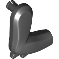Animal Body Part, Dinosaur, Arm, Right, with Elbow Spikes Schwarz