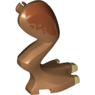 Animal Body Part, Dinosaur, Stygimoloch Leg, Right, with Pin, Tan Claws and Dark Orange Spots print Mittelnougat