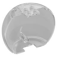 Dome Hemisphere 5 × 9 × 5 1/3 with 2 × 2 Studs on Top Trans-Clear