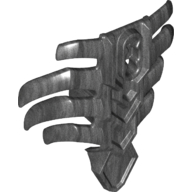 Large Figure Torso Cover, Armour, Ribbed Pearl Titanium
