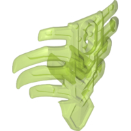 Large Figure Torso Cover, Armour, Ribbed Trans-Bright Green