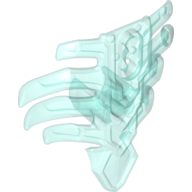 Large Figure Torso Cover, Armour, Ribbed Trans-Light Blue
