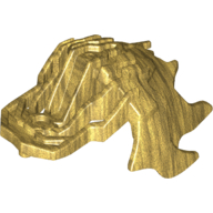 Large Figure Shoulder Cover, Armour, Ridged Perlgold