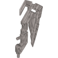 Large Figure Weapon Axe, Skull Warrior Flat Silver