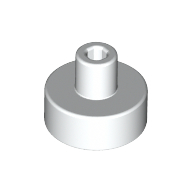Fliese speziell rund 1 × 1 mit hohl Stange Weiß