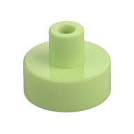 Tile Special Round 1 × 1 with Hollow Bar Yellowish Green