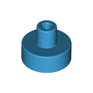 Tile Special Round 1 × 1 with Hollow Bar Dark Azure