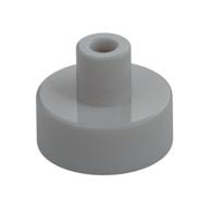 Tile Special Round 1 × 1 with Hollow Bar Light Bluish Gray