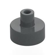 Tile Special Round 1 × 1 with Hollow Bar Dark Bluish Gray