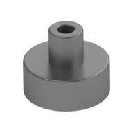 Tile Special Round 1 × 1 with Hollow Bar Metallic Silver