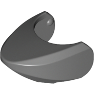 Animal Body Part, Shark Head with Rounded Nose [Plain] Dark Bluish Gray