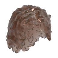 Hair Long Tousled with Center Part Trans-Brown