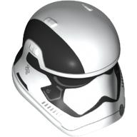 Helmet First Order Stormtrooper, Black Top Stripe Print White