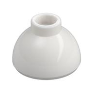 Brick Round 1.5 × 1.5 Dome Top [Plain] Weiß