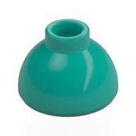 Brick Round 1.5 × 1.5 Dome Top [Plain] Dunkeltürkis