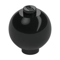 Brick Round 2 × 2 Sphere with Stud [Plain] Black
