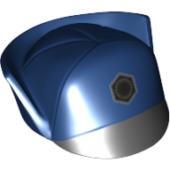 Hat, Cap, First Order Officer with Black First Order Insignia and Black Flap Print Dunkelblau