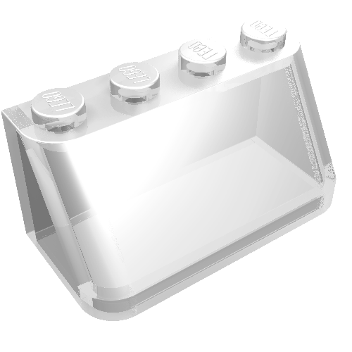 Windschutzscheibe 2 × 4 × 1 2/3 Transparent