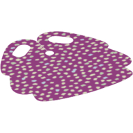 Hipwear Skirt, Rounded Pleats with Iridescent Dots (Sequins) Pattern Magenta