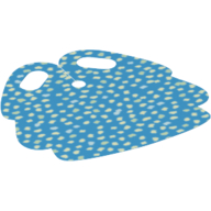 Hipwear Skirt, Rounded Pleats with Iridescent Dots (Sequins) Pattern Dunkelazur