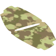 Neckwear Poncho, Wide Hole with Camouflage Print Beige