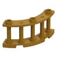 Fence Spindled 4 × 4 × 2 Quarter Round with 3 Studs Pearl Gold