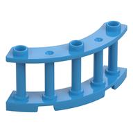 Fence Spindled 4 × 4 × 2 Quarter Round with 3 Studs Dunkelazur