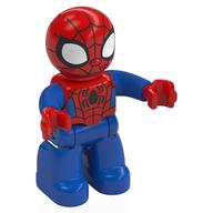Duplo Figure Spider-Man, Small Eyes, Blue and Red Print Rot