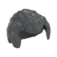Hair Short Swept Back with Sideburns and Widow's Peak Dark Bluish Gray