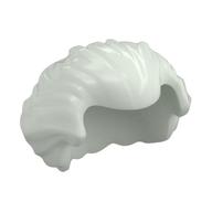 Hair Swept Back with Widow's Peak Chin-Length and Bushy in Back Glow in Dark White