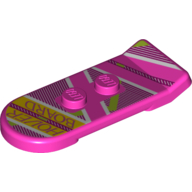 Equipment Hoverboard with Magenta, White and Lime Shapes and 'HOVER BOARD' Print Dark Pink