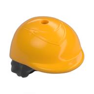 Hair and Hat, Short Dark Brown with Riding Helmet Leuchtendes Hellorange