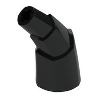 Animal Body Part, Horn Stacked 45 deg. with Axle Connectors Black