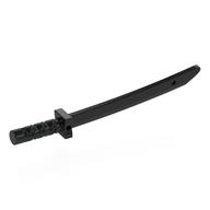 Weapon Sword / Katana / Shamshir with Capped Pommel [Square Guard] Black
