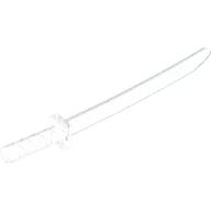 Weapon Sword / Katana / Shamshir with Capped Pommel [Square Guard] Opal Trans-Clear