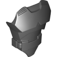 Large Figure Torso Cover with Raised Belt [Plain] Black