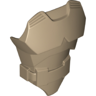 Large Figure Torso Cover with Raised Belt [Plain] Dark Tan