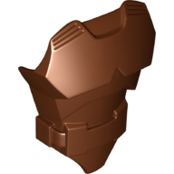 Large Figure Torso Cover with Raised Belt [Plain] Reddish Brown