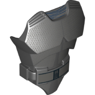 Large Figure Torso Cover with Raised Belt and Kylo Ren Print Black