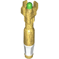 Tool Screwdriver with 4 Prongs with Green Tip and White Handle Print (Sonic Screwdriver) Perlgold