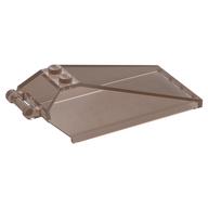 Windscreen 8 × 4 × 2 with Handle and 2 Studs [Solid Studs] [Plain] Transparent-Braun