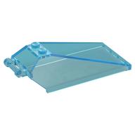 Windscreen 8 × 4 × 2 with Handle and 2 Studs [Solid Studs] [Plain] in Transparent-Hellblau
