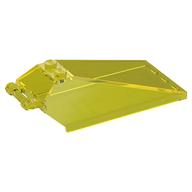 Windscreen 8 × 4 × 2 with Handle and 2 Studs [Solid Studs] [Plain] Trans-Yellow