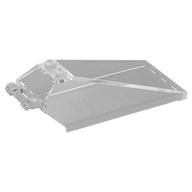 Windscreen 8 × 4 × 2 with Handle and 2 Studs [Solid Studs] [Plain] Trans-Clear