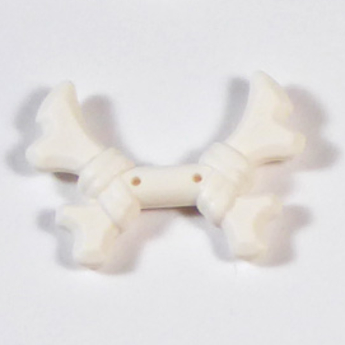 Headwear Accessory, Cross Horns / Bones White