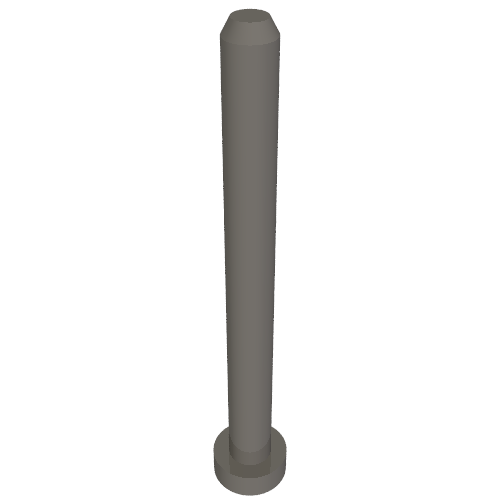 Vehicle Track, Train, Connection/Stacking Pin 4 Stud long for Track Storage Dunkelblaugrau