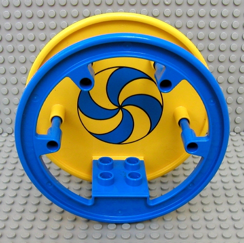 Duplo-Spielplatz Zirkusrad mit blauem Wirbel (bedruckt) in Blau